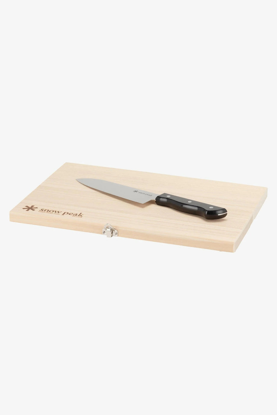 Chopping Board Set L Katlanabilir Ahşap Kesme Tahtası ve Şef Bıçağı 36×23.6×2.4 cm