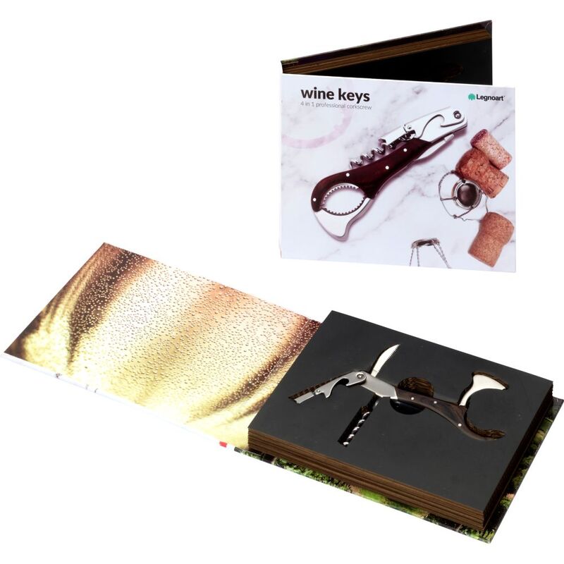 Wine Keys 4'ü 1 Arada Profesyonel Tirbuşon ve Şampanya Pensesi