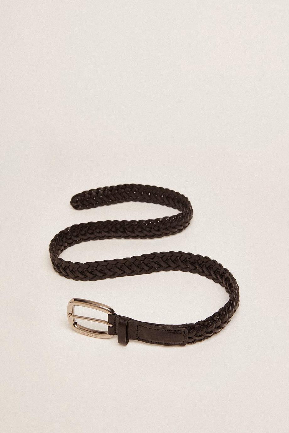 Kadın Siyah Örgü Deri Kemer Vintage Tasarımlı Houston Modeli