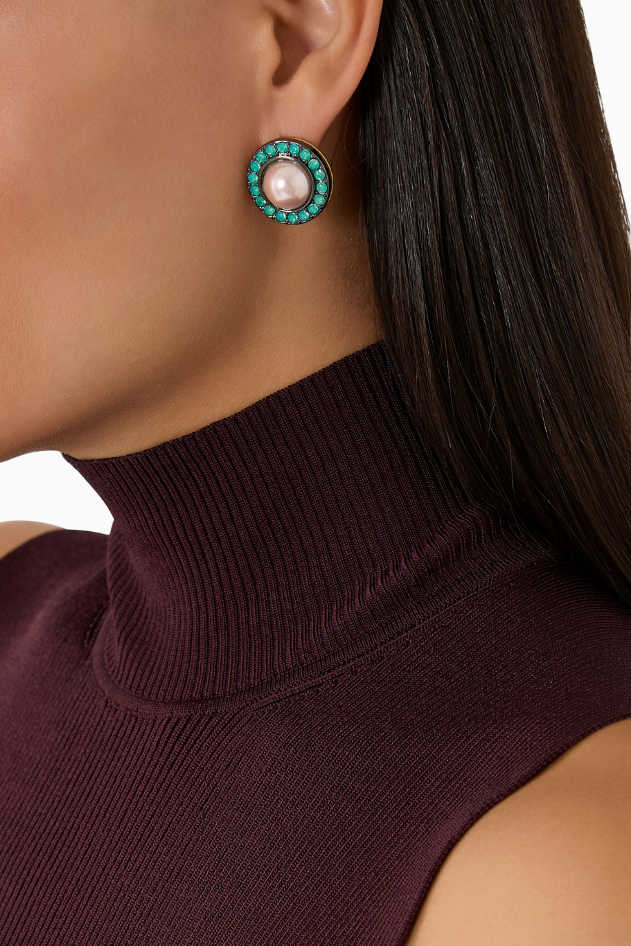 Octavia Çivili Küpeler, Zarif Kristal Detaylı Şık Takı