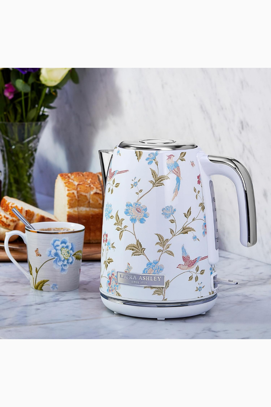 Elveden White 1,7L Kablosuz Elektrikli Su Isıtıcı, Paslanmaz Çelik, Hızlı Kaynatma