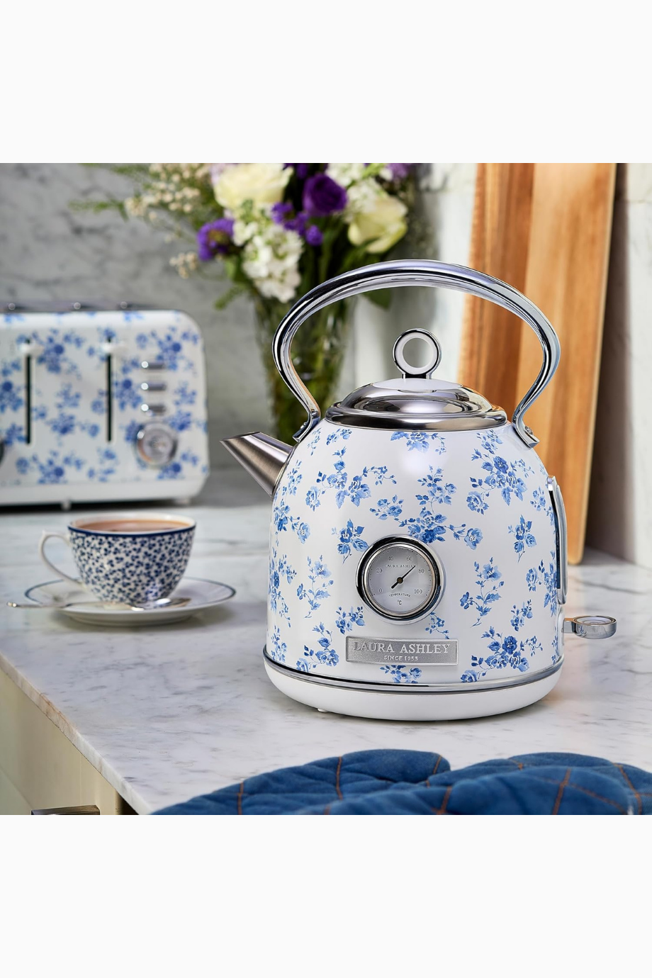 China Rose 1,7L Kablosuz Elektrikli Su Isıtıcı, Paslanmaz Çelik, Hızlı Kaynatma