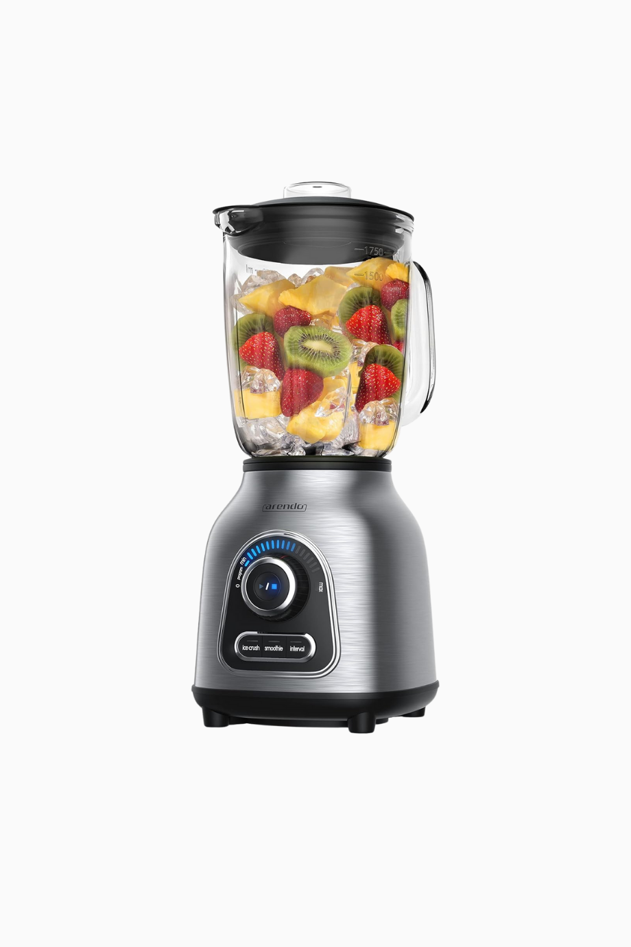 1400W Paslanmaz Çelik Blender, 1,75 L Cam Kap, 6 Bıçaklı, 30 Hız Seviyesi