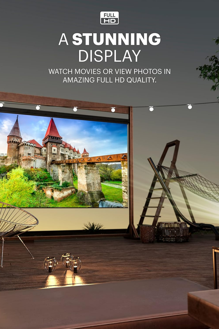 Flik HD10 Akıllı Full HD Android TV Projeksiyon Cihazı