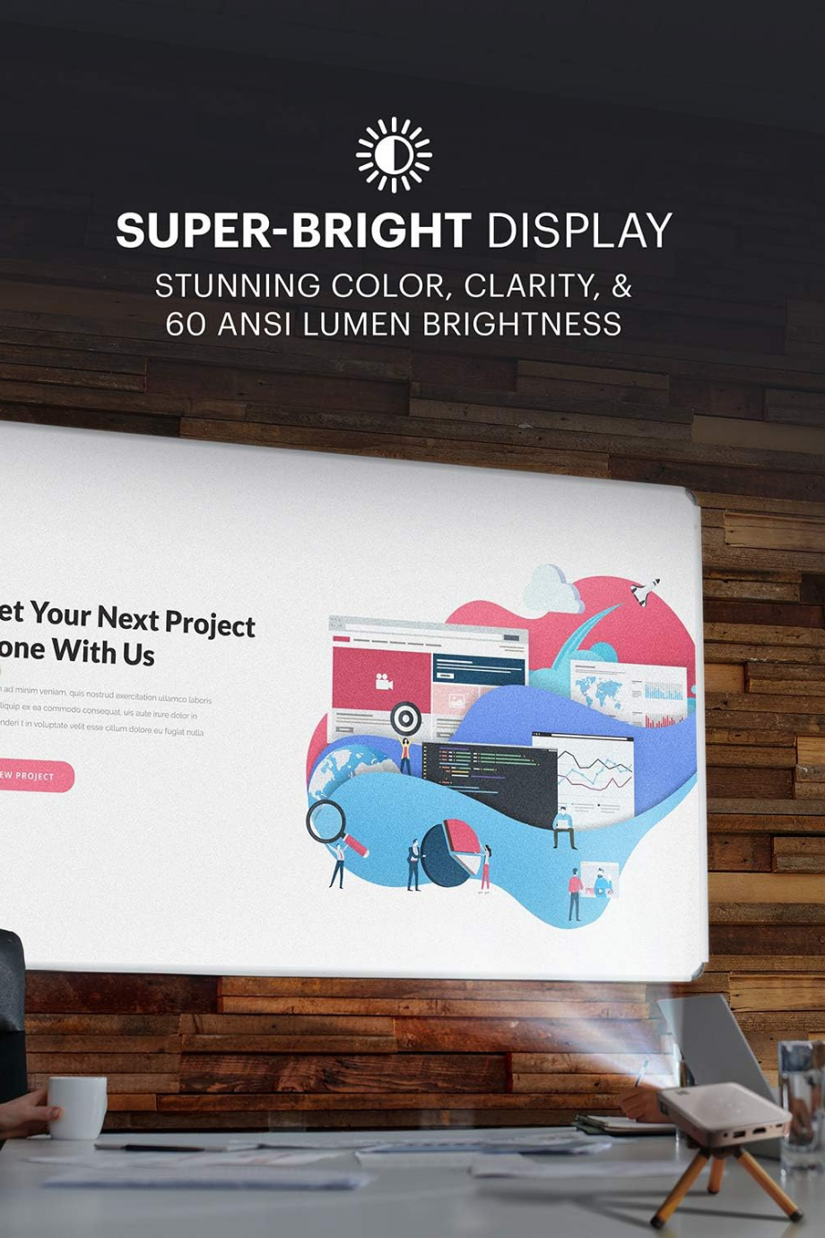 Luma 150 Taşınabilir LED DLP Projeksiyon Cihazı, 1080p