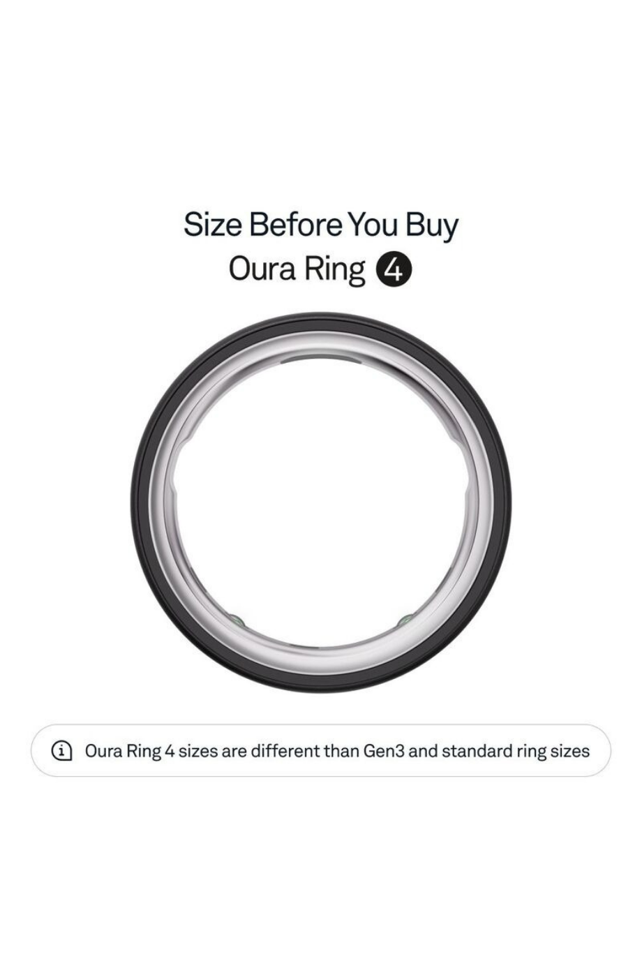 Ring 4 Stealth Akıllı Sağlık ve Aktivite Yüzüğü (Beden 10)