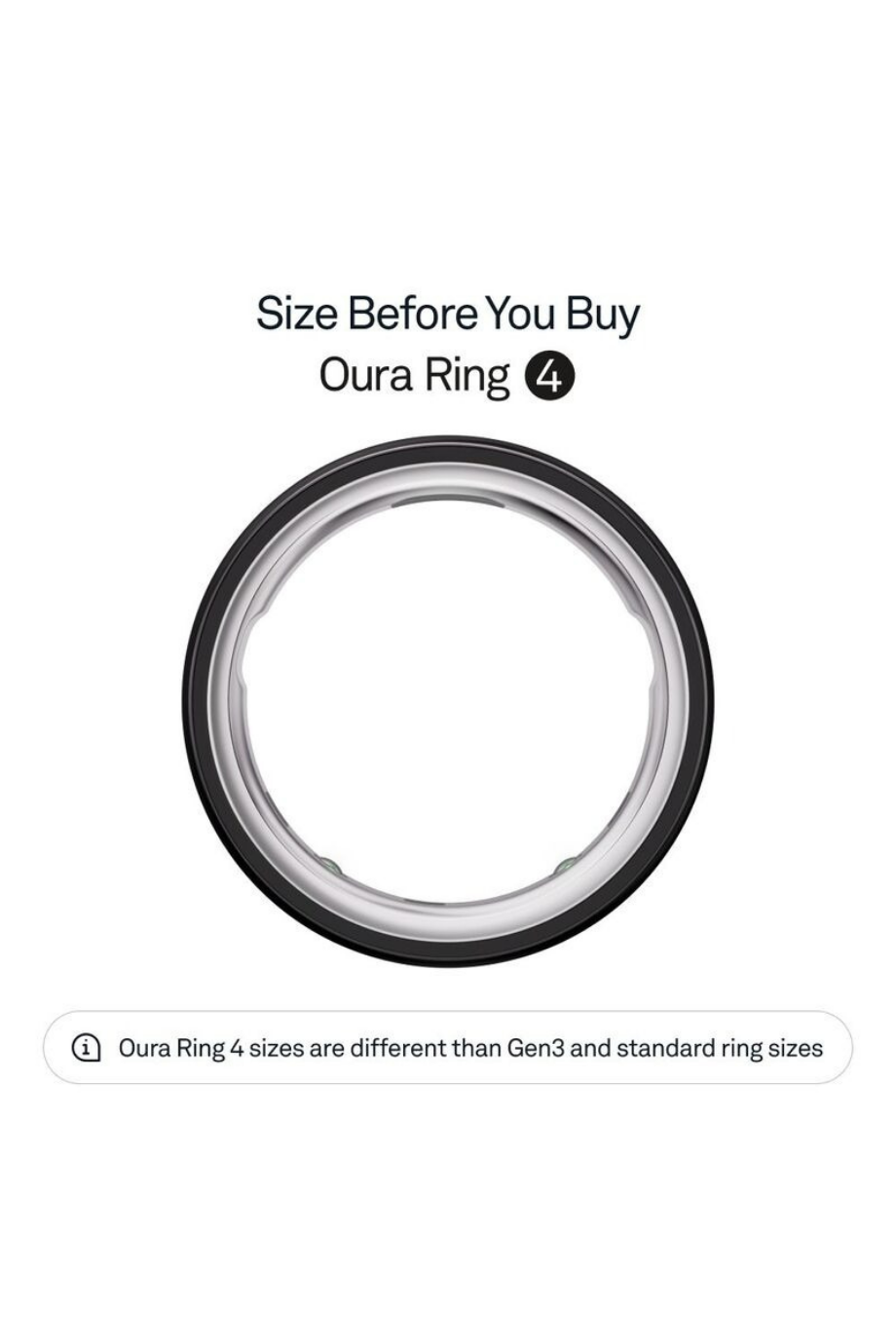 Siyah Ring 4 Akıllı Sağlık ve Aktivite Yüzüğü (Beden 15)