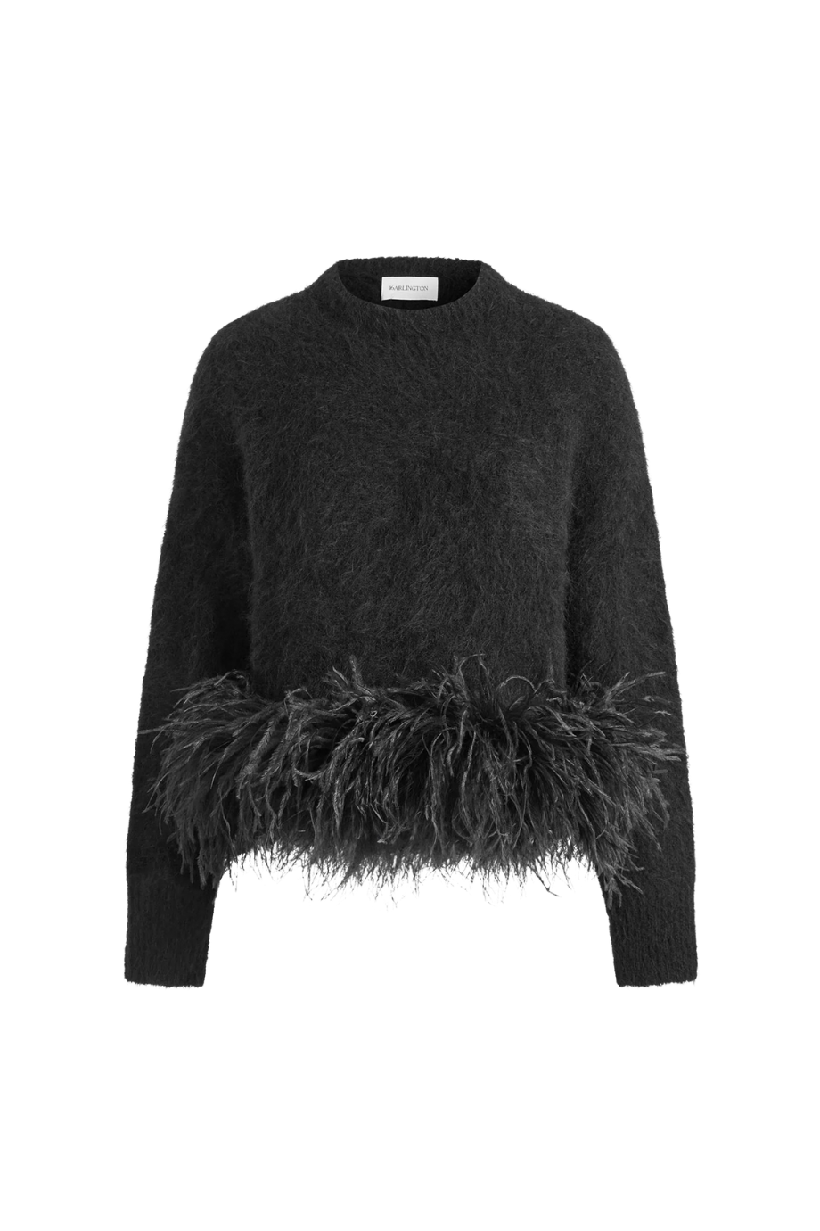 Dovico Jumper Alpaka Karışımlı Tüy Detaylı Kadın Kazak