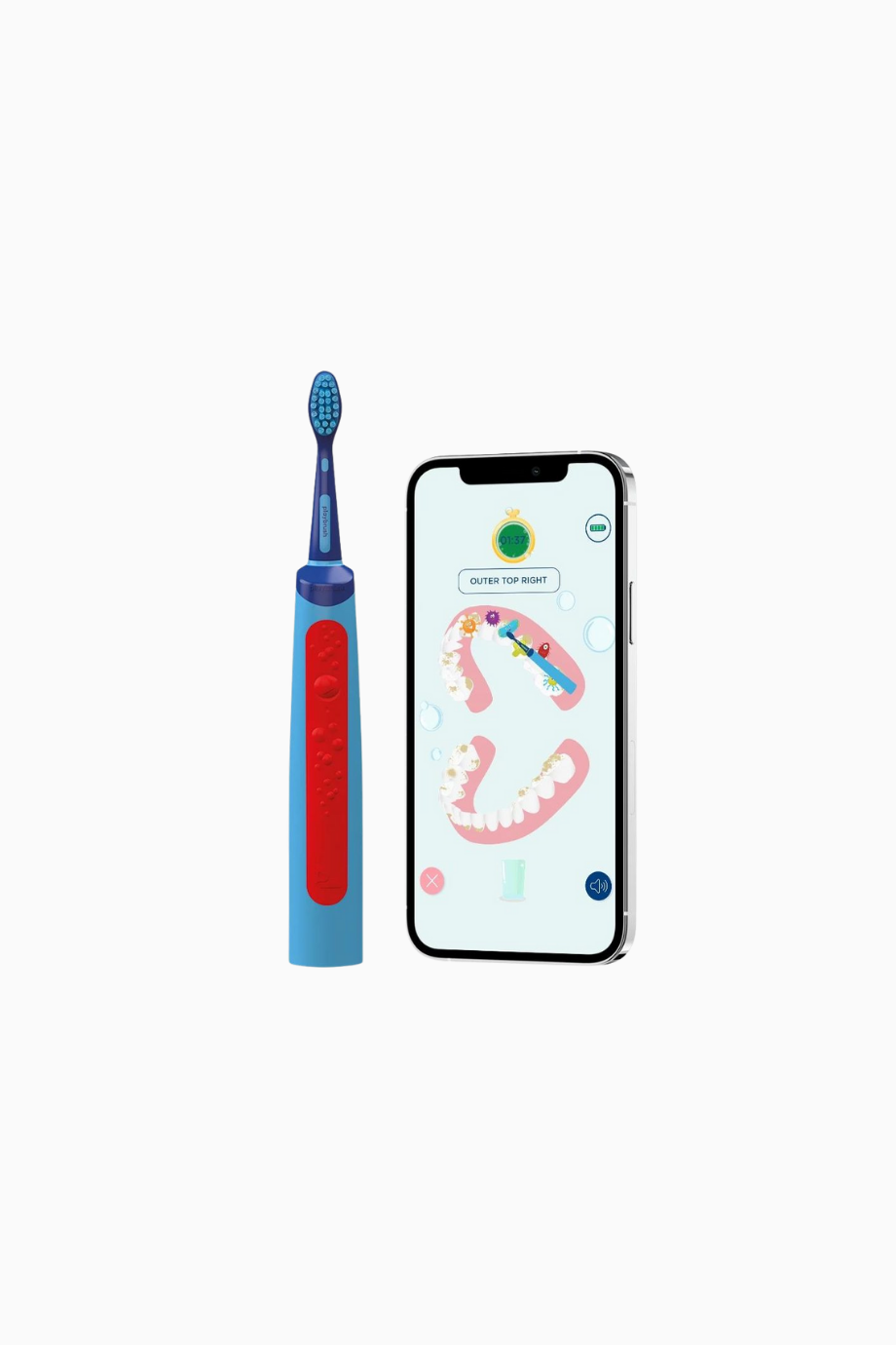 Smart Sonic Elektrikli Diş Fırçası, Mavi, Çocuklar İçin