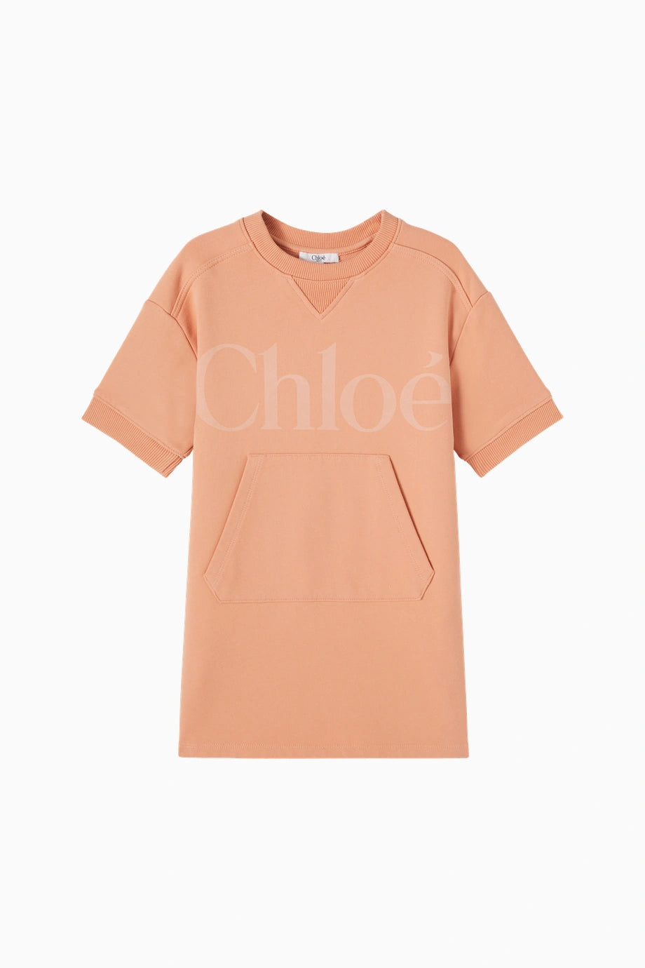 Logolu Pamuklu Sweatshirt Elbise Kız Çocuk