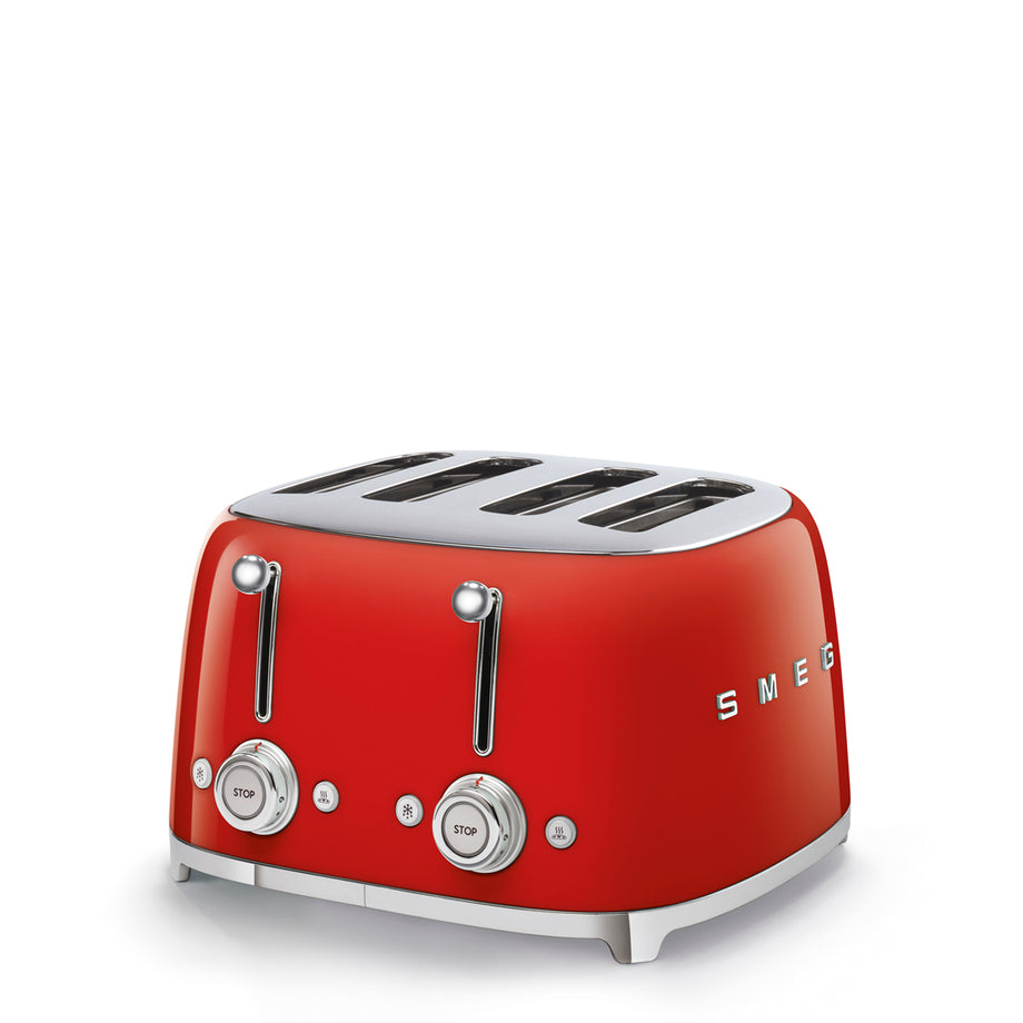 TSF03RDEU 4 Dilimlik Tost Makinesi 4 Yuvalı, Çift Kontrol, 3 Fonksiyonlu, Retro Stil