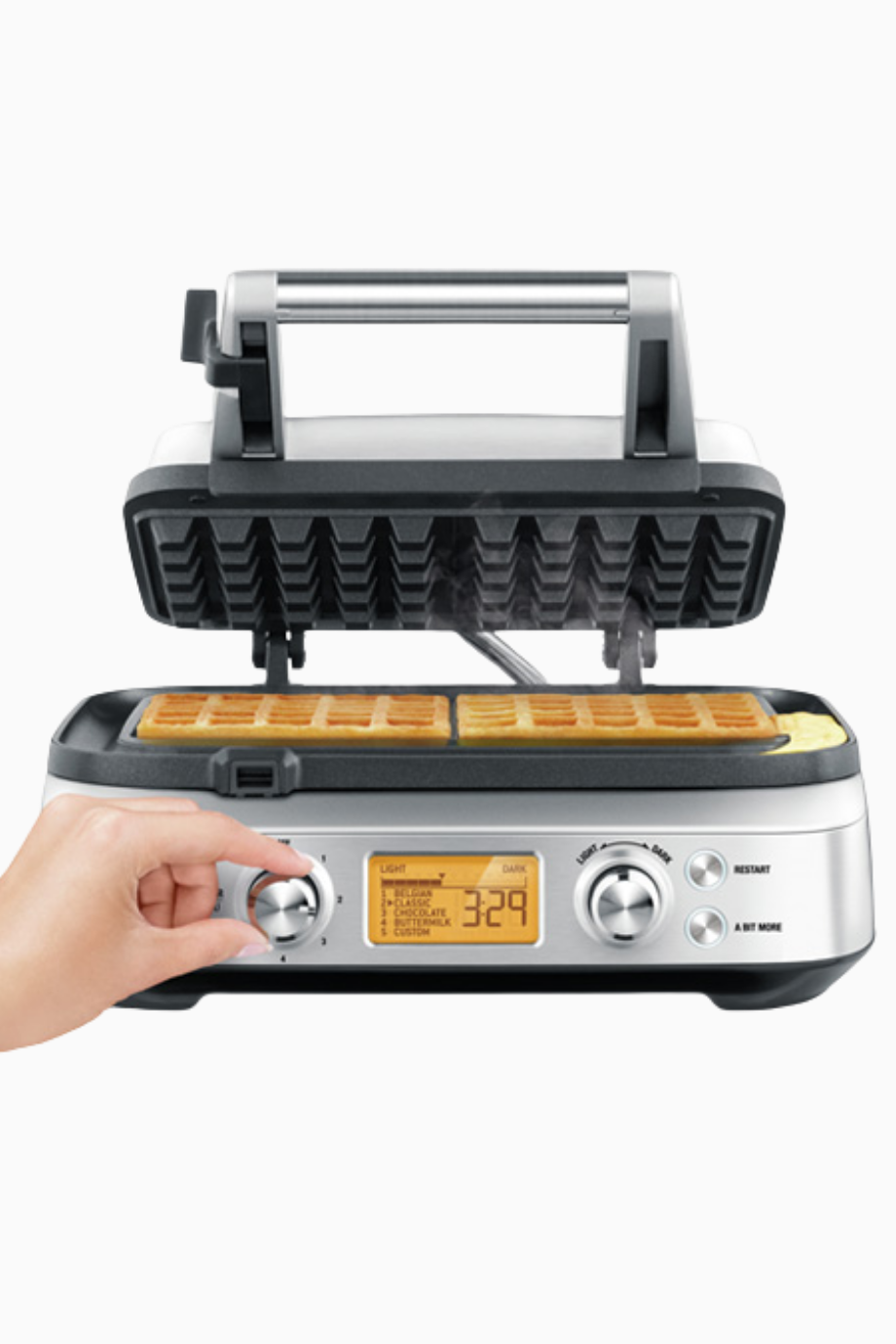 The Smart Waffle Pro Paslanmaz Çelik Belçika Waffle Makinesi