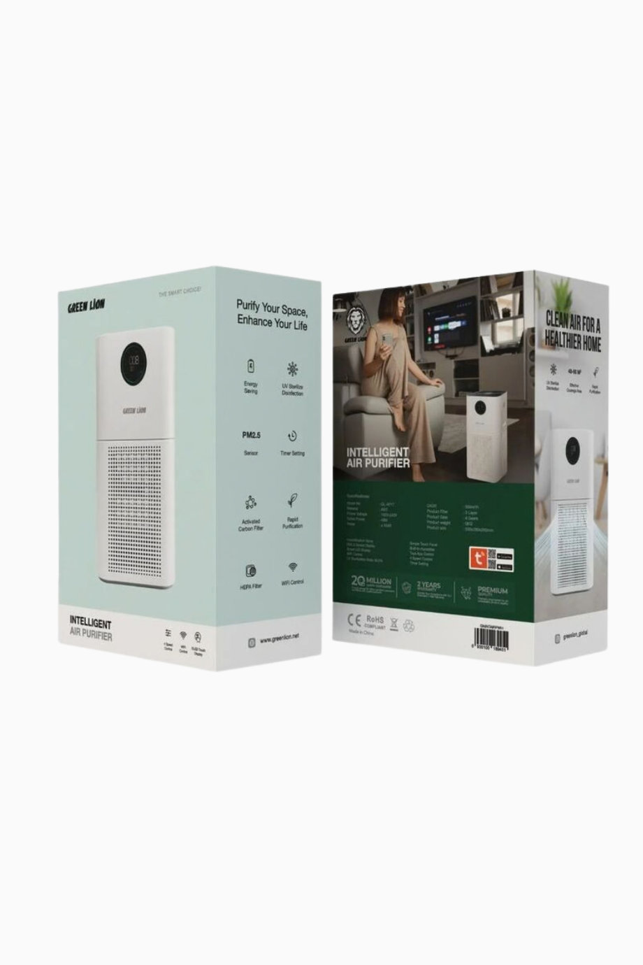 Intelligent Air Purifier 500m³/h HEPA Hava Temizleyici Beyaz