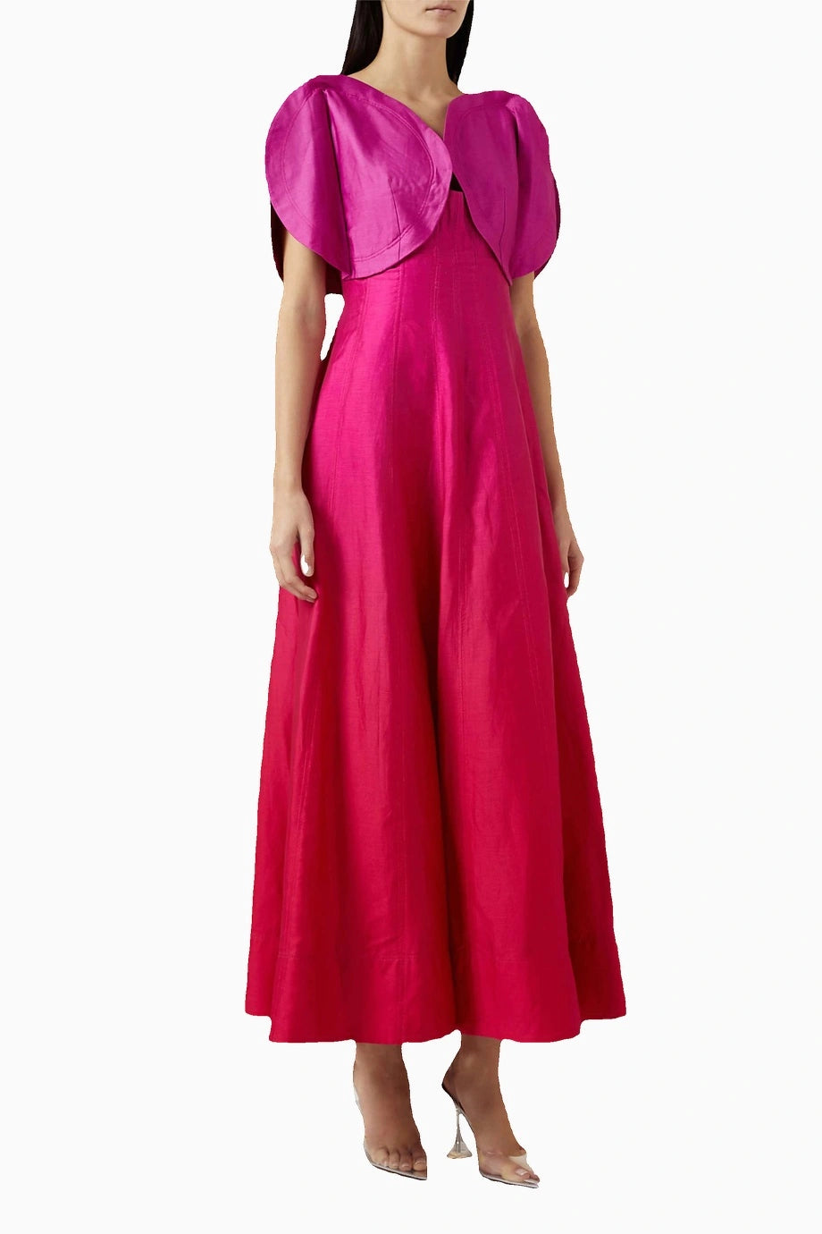 Mor Evanton Petal Elbise