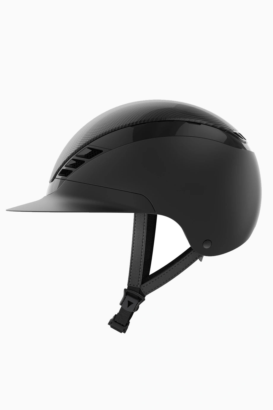 AirLuxe Karbon Görünümlü Uzun Vizörlü Unisex Binicilik Kaskı