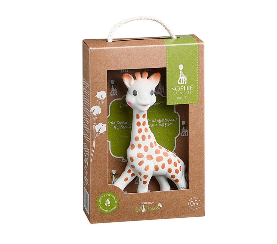 Sophie La Girafe So'Pure Zürafa Dişlik Bebeklerin Tüm Duyularını Uyarır, Doğal Kauçuk, Güvenli ve Sade