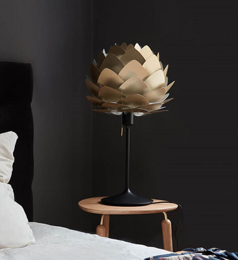 Aluvia Fırçalanmış Pirinç Sarkıt Lamba, E27 LED Ampul (15W)