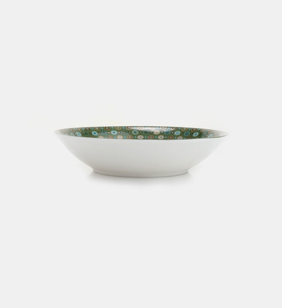Endülüs Porselen Çorba Tabağı, 20 cm, Mandala Tasarımı