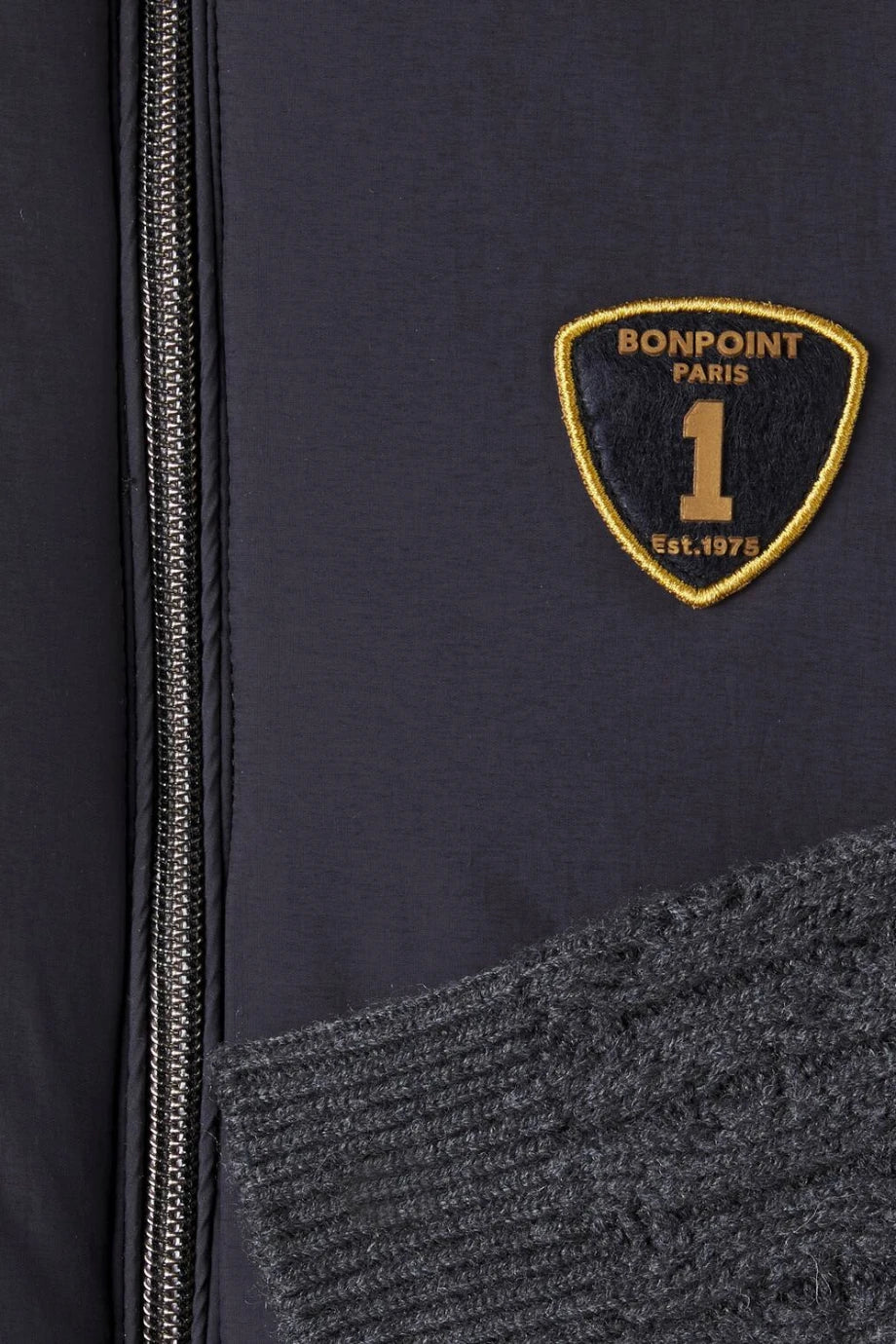 Jarod Ribbed Logo Patch Detaylı Bebek Ceket