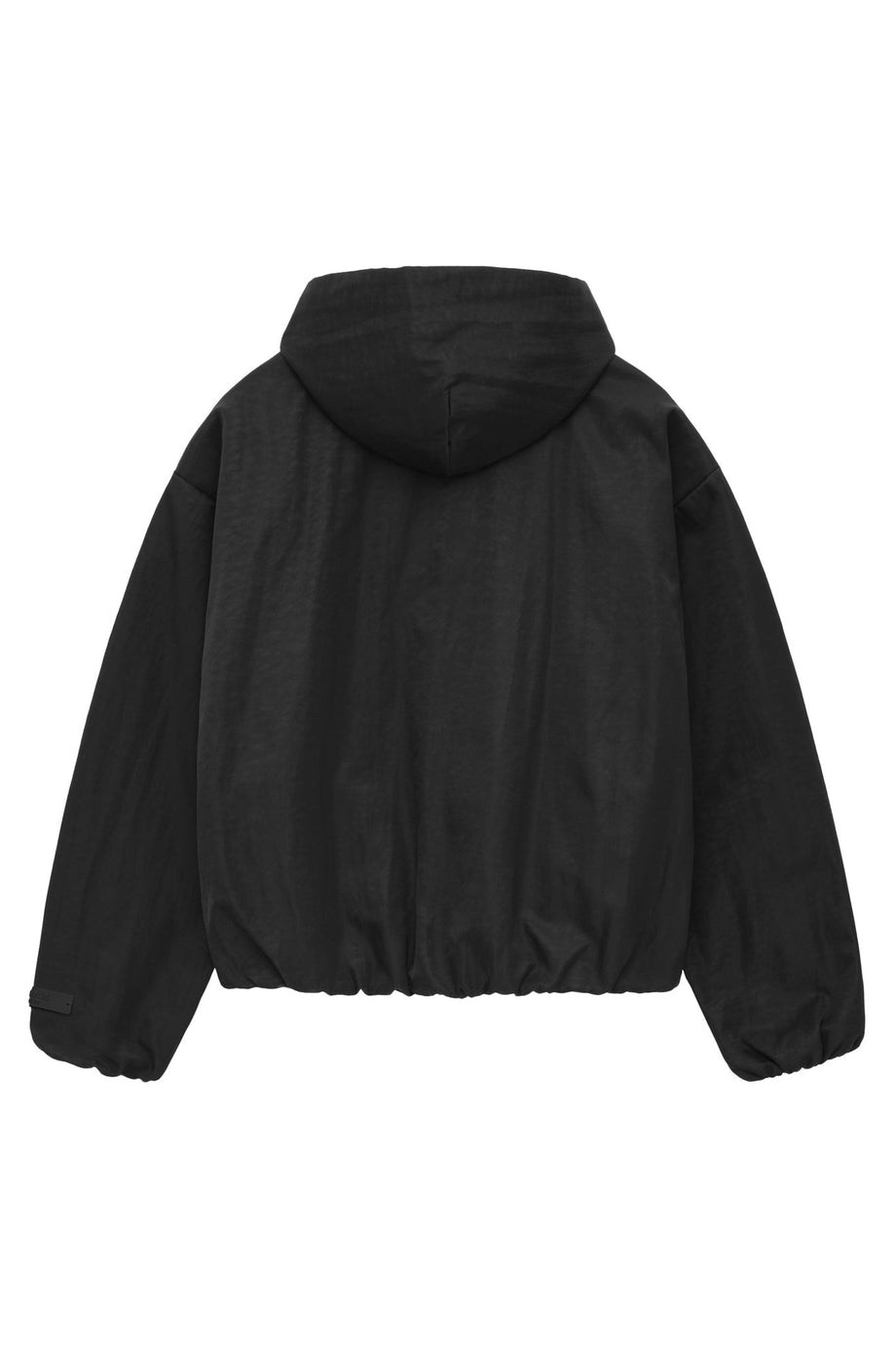 Çocuk Kapüşonlu Naylon Bomber Ceket - Siyah