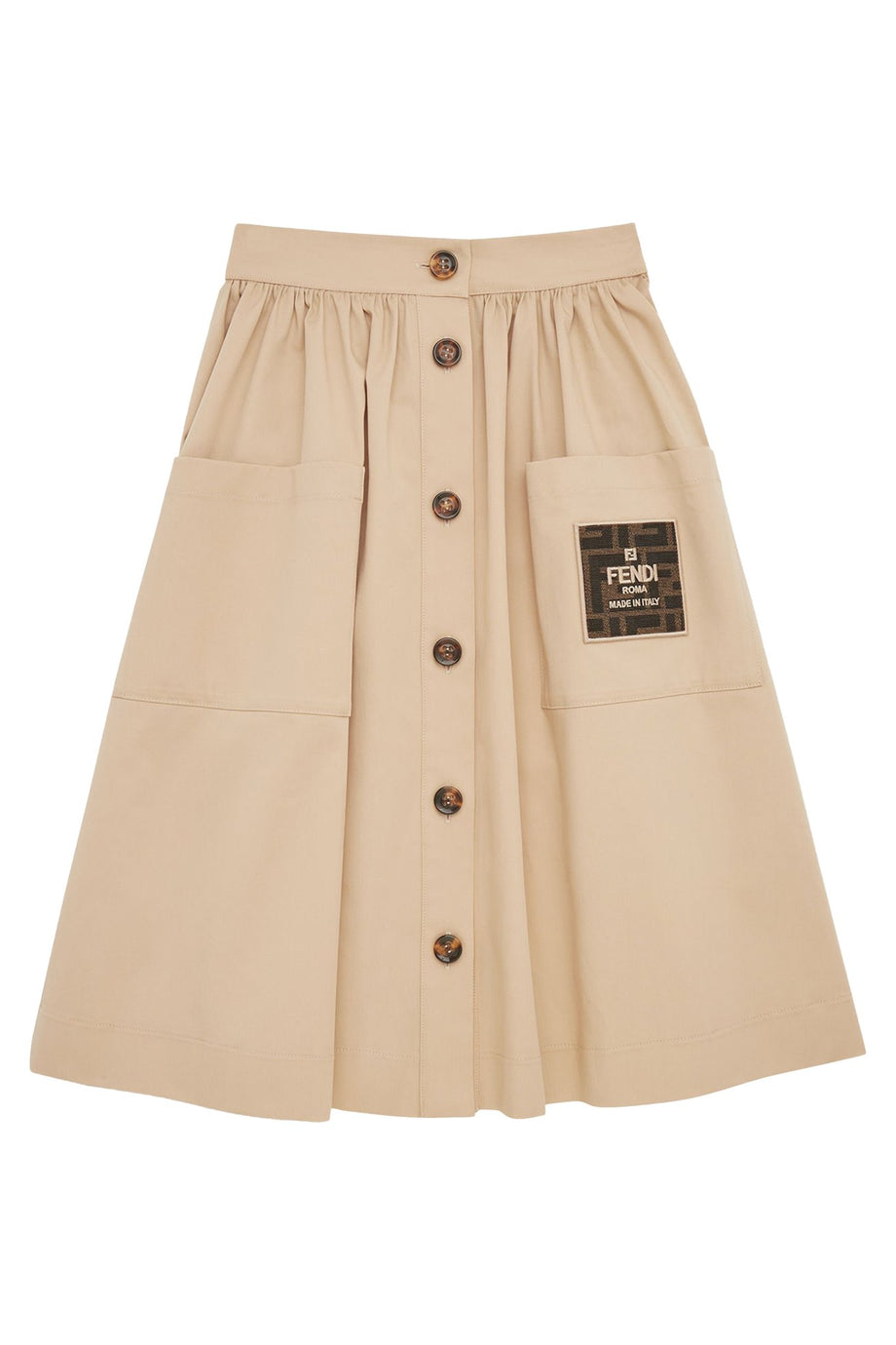 Çocuklar İçin Esnek Gabardin Junior Midi Etek