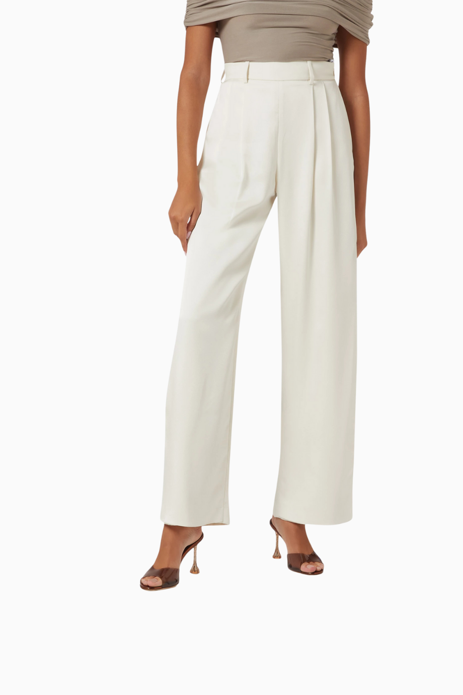 Isabella Mules, Şeffaf PVC, 90 mm Statement Topuk, Şık İtalyan Zarafeti