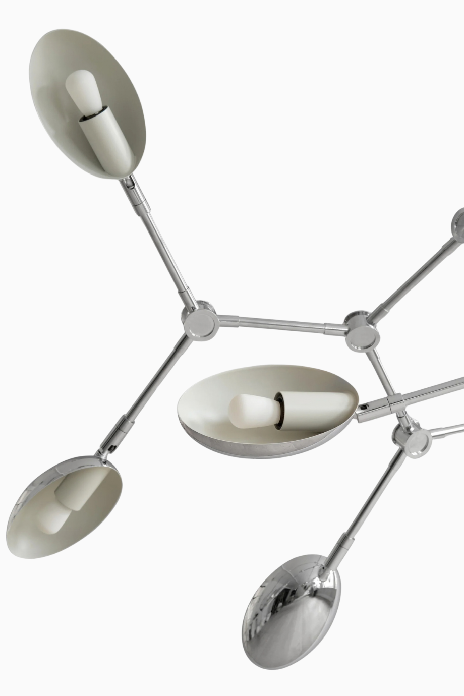 Drop Chandelier Mini Chrome Modern Heykelsi Dekoratif Avize