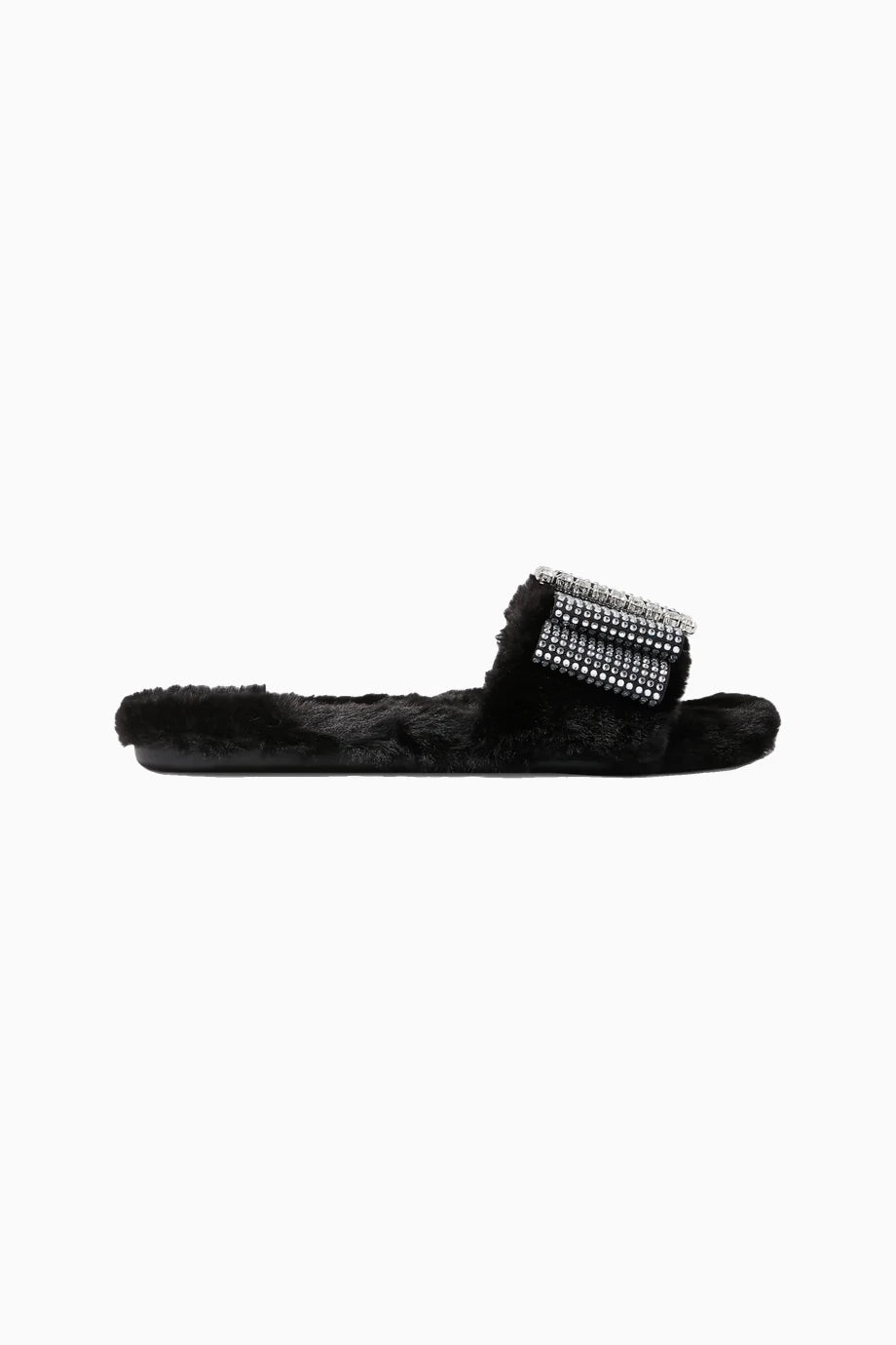 Cosy Bow Faux Fur Lüks Tasarım Kadın Terlik