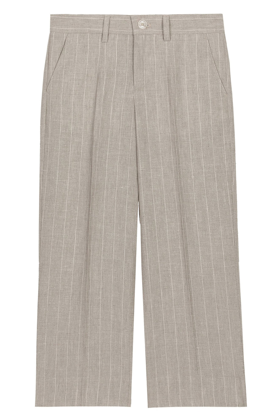 Çocuklar İçin Klasik Çizgili Keten Pantolon