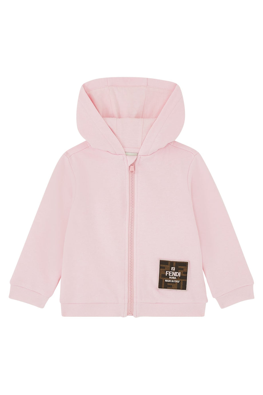 Çocuk Fermuarlı Kapüşonlu Sweatshirt - Pembe