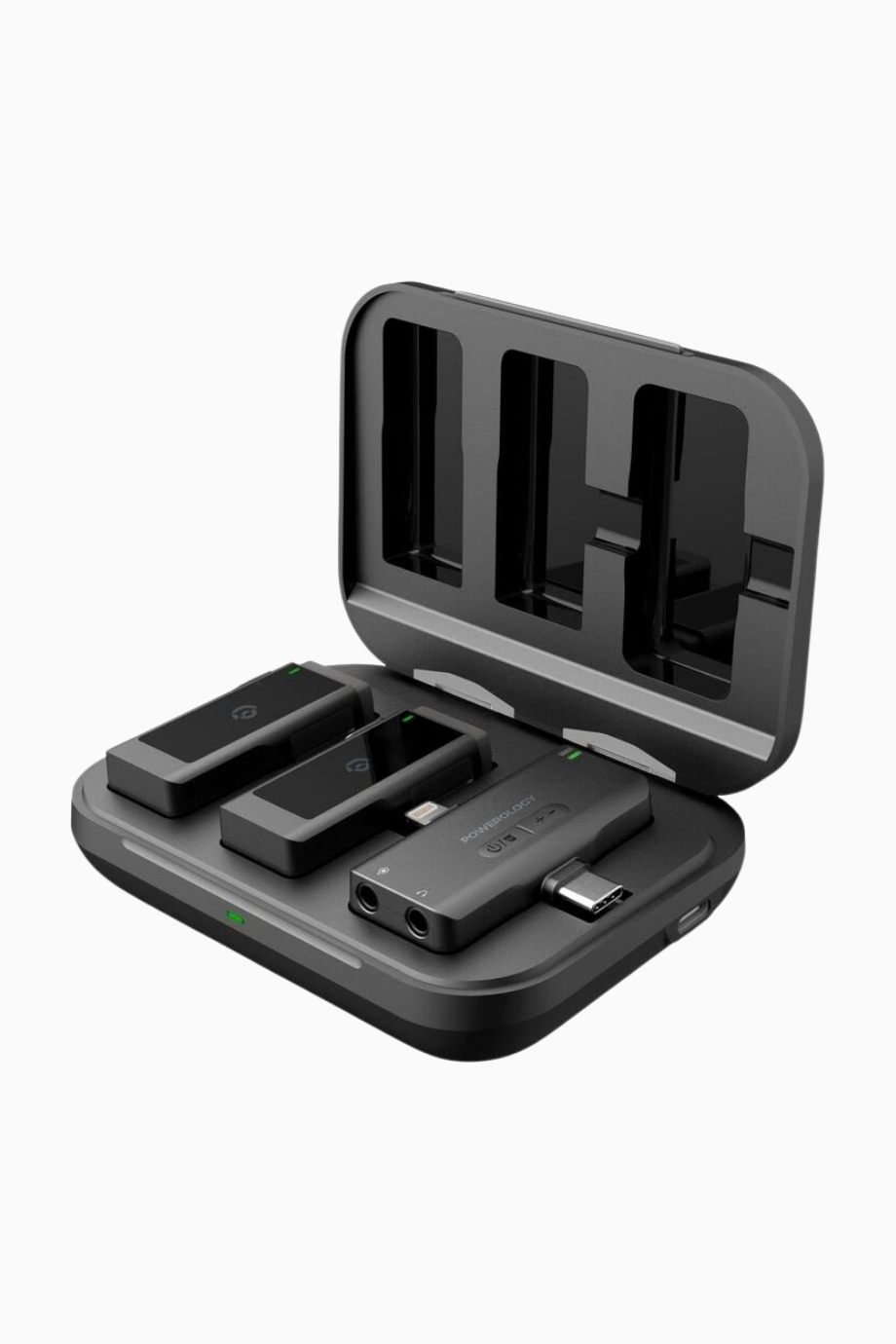 MFi Çift Kablosuz Yaka Mikrofonu Lightning & Type-C