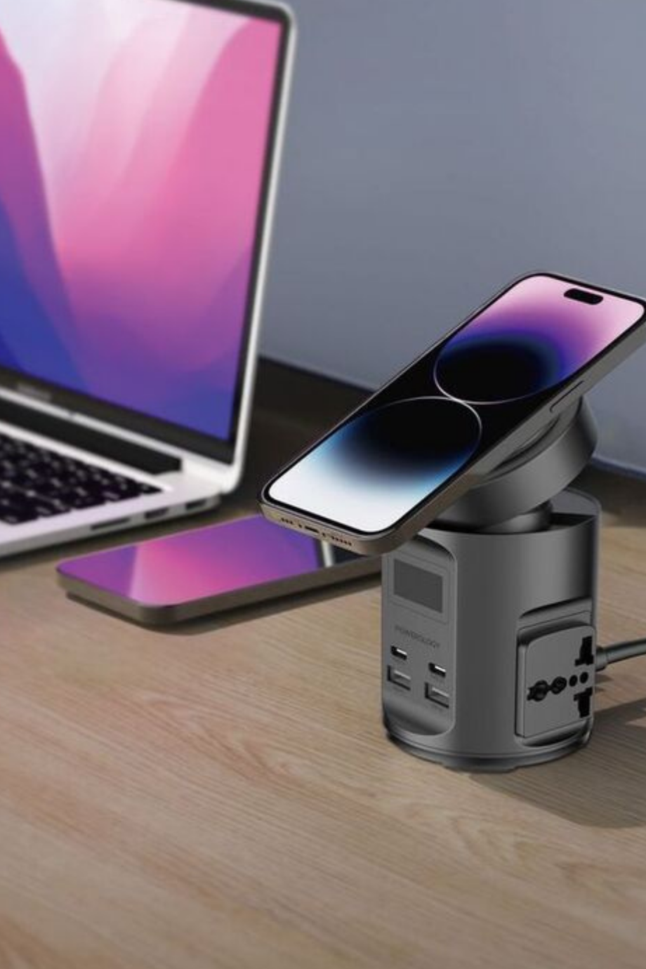 MagSafe 2200W Çoklu Şarj ve Güç Hub’ı, Siyah