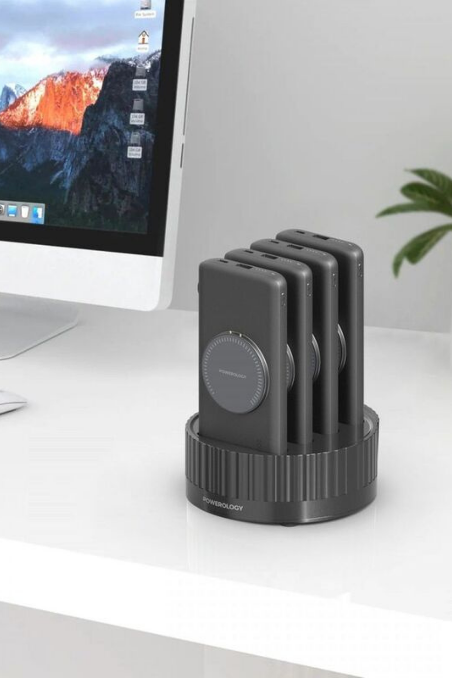 4’ü 1 Arada 100W Kablosuz Şarjlı Powerbank İstasyonu, Siyah
