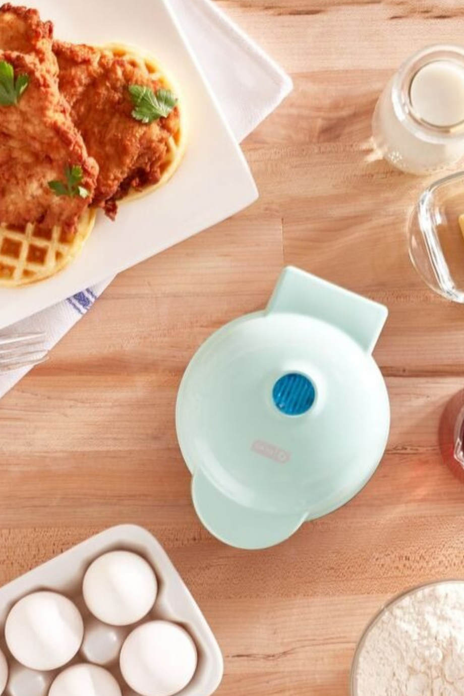 Mini Yapışmaz Waffle Makinesi, Hızlı Isınan ve Kullanıcı Dostu
