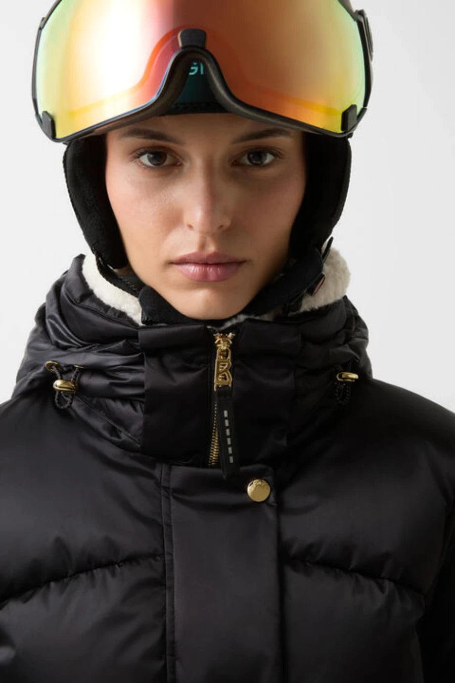 Sport Hella Kaz Tüyü Kadın Kayak Montu Siyah