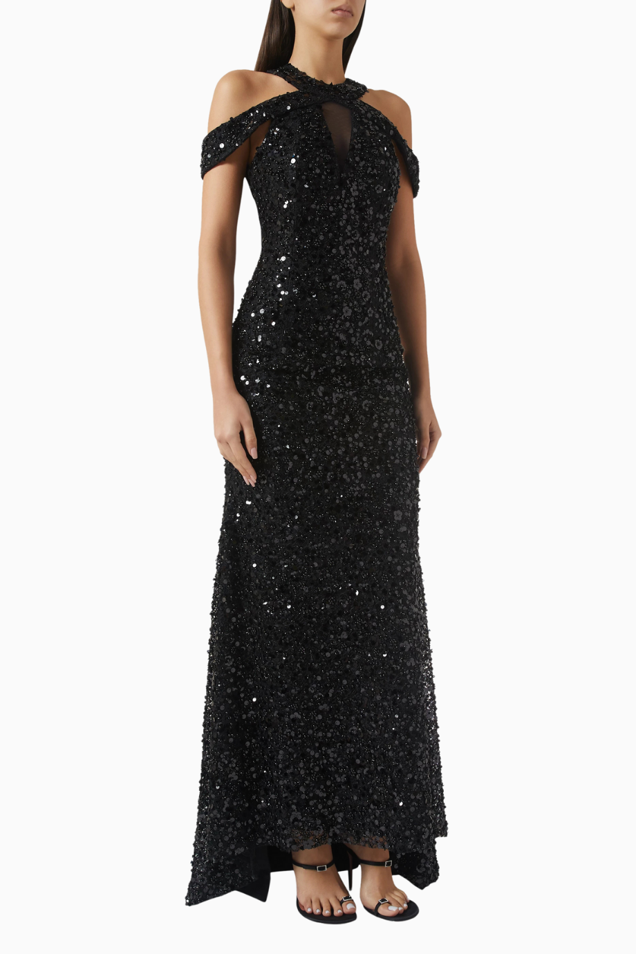 Sequinned Maxi Payetli Kadın Elbise