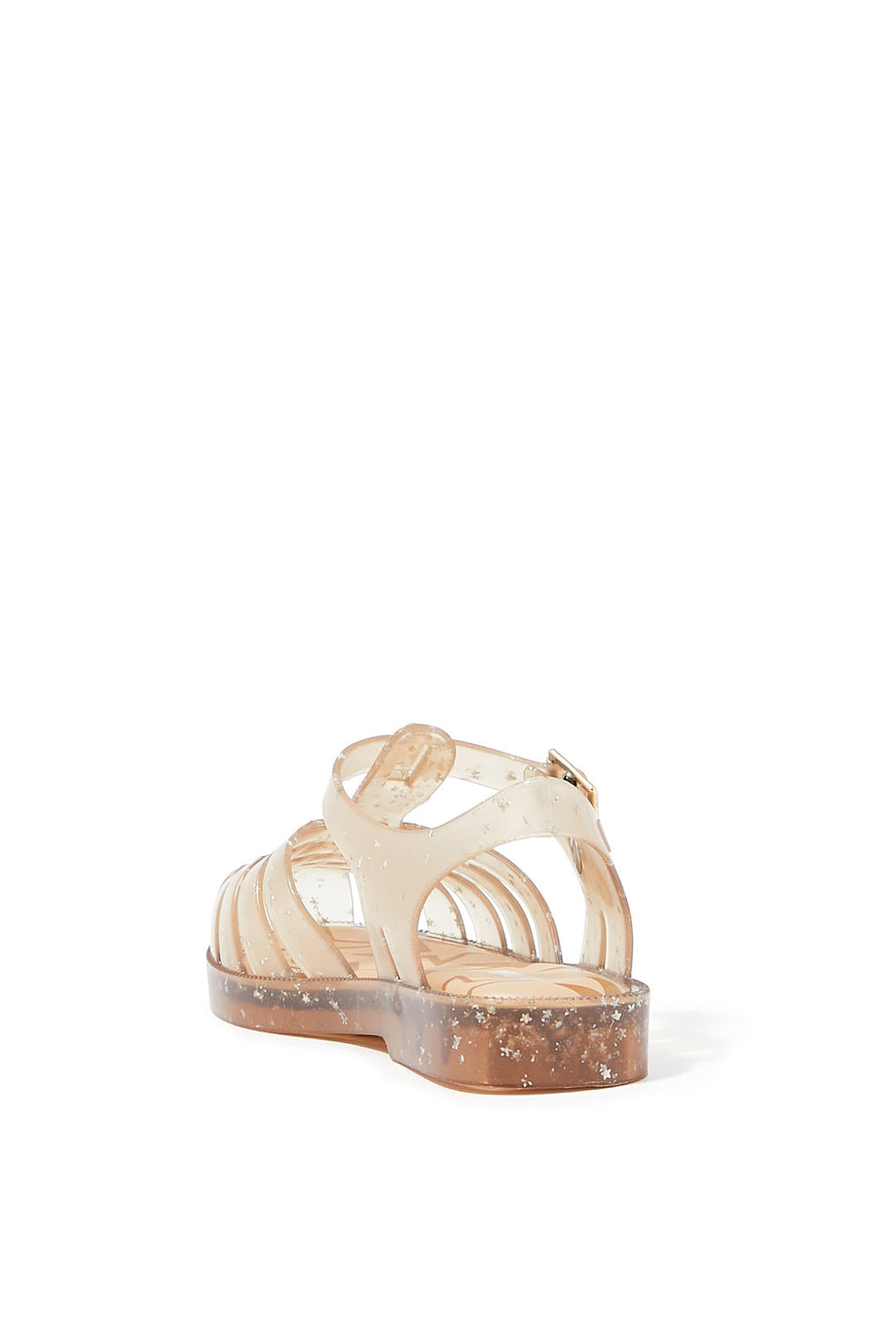 Kız Çocuk Parlak Sandalet - Bej