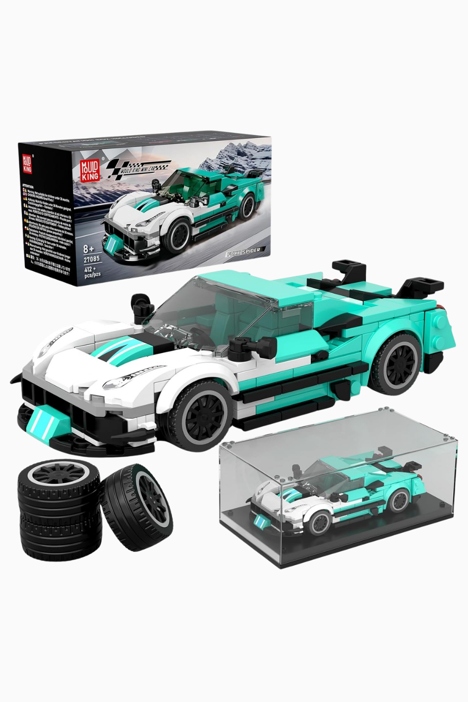 27085 Spor Araba Yapım Seti 412 Parça Akrilik Kutulu Koleksiyon Model