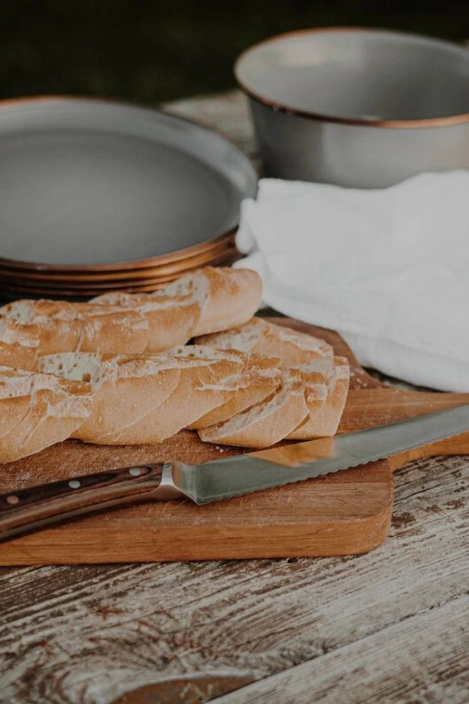 No.9 Bread Knife 50CrMoV15 Çelik Ekmek Bıçağı