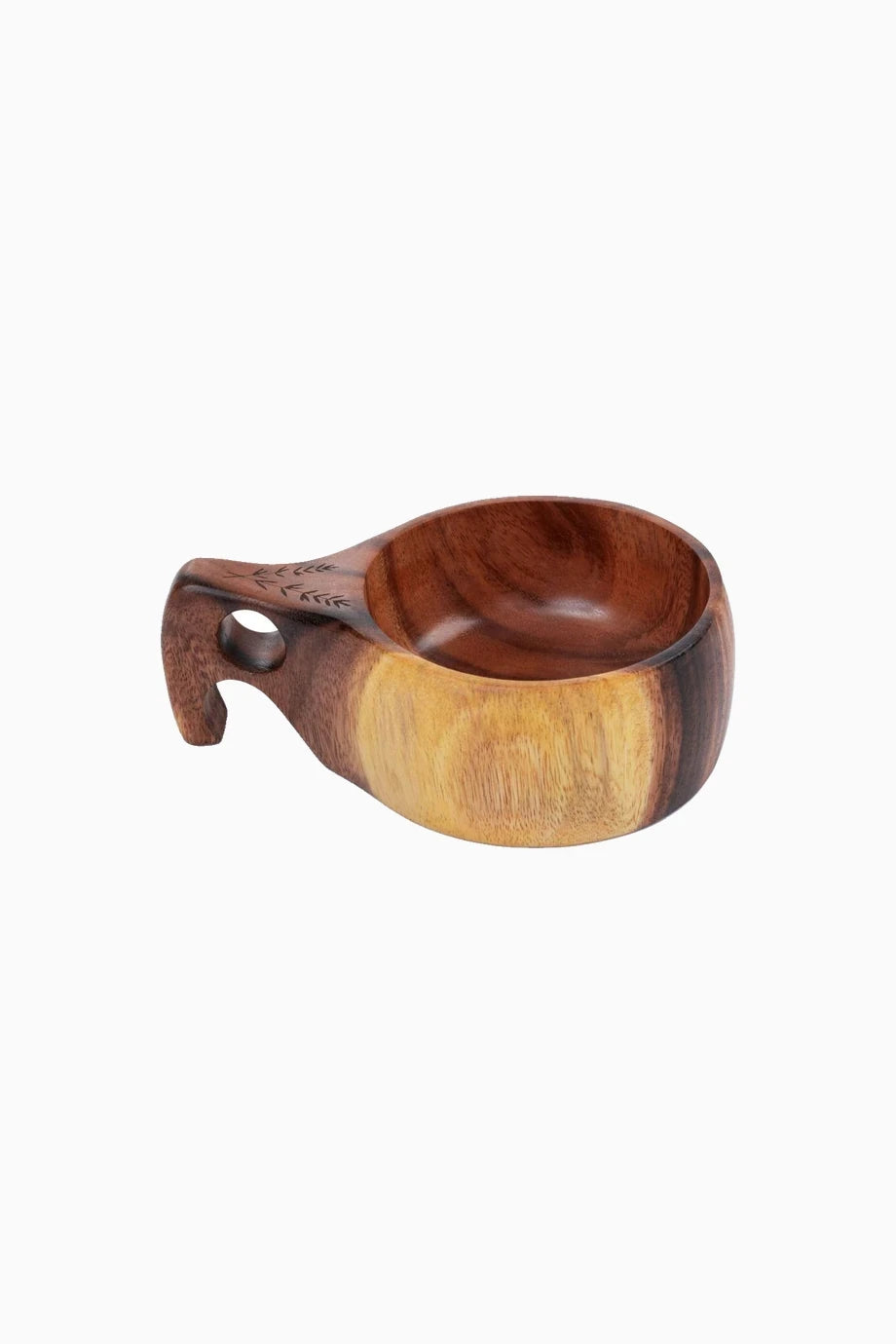 Kuksa Wooden Drinking 16oz Akasya Ahşap Kamp Kupası