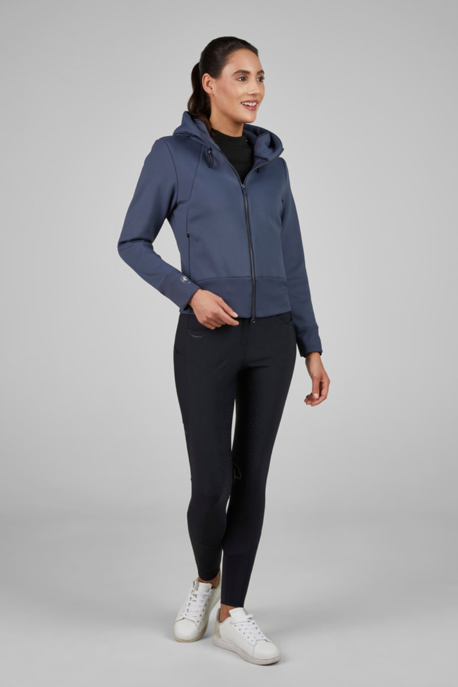 Athleisure 8046 Kapüşonlu Lüks Fleece Kadın Spor Ceket