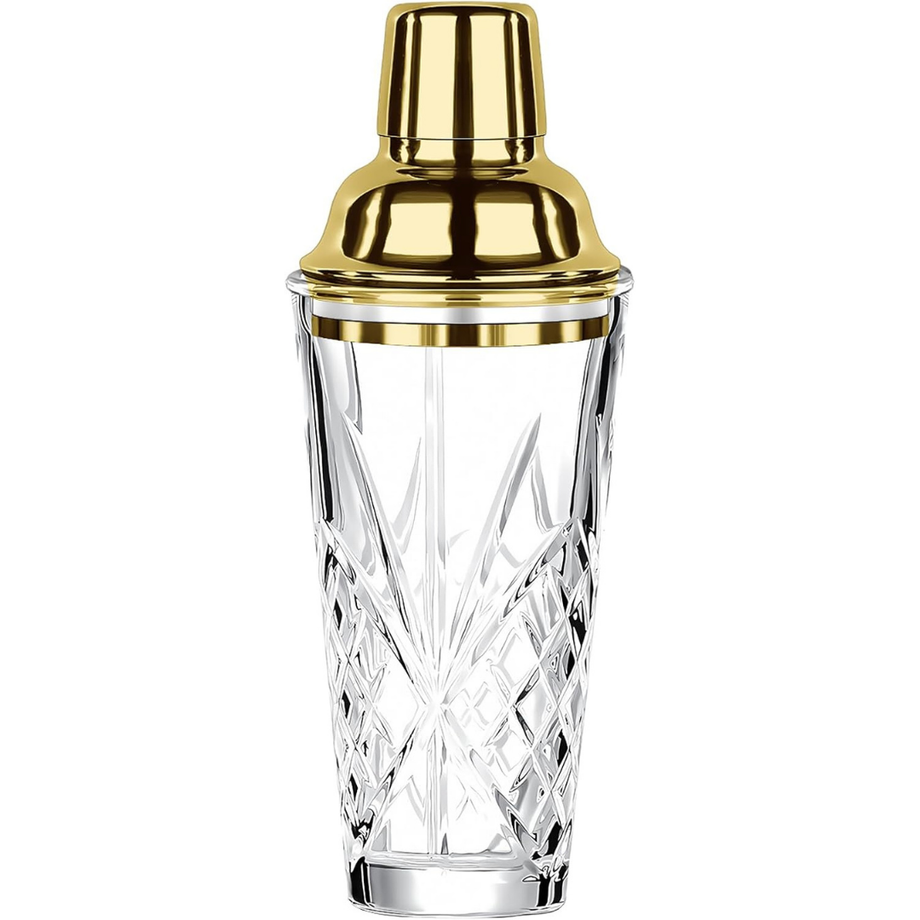 Cam ve Paslanmaz Çelik Kokteyl Çalkalayıcı, Sızdırmaz, Filtre Katmanlı