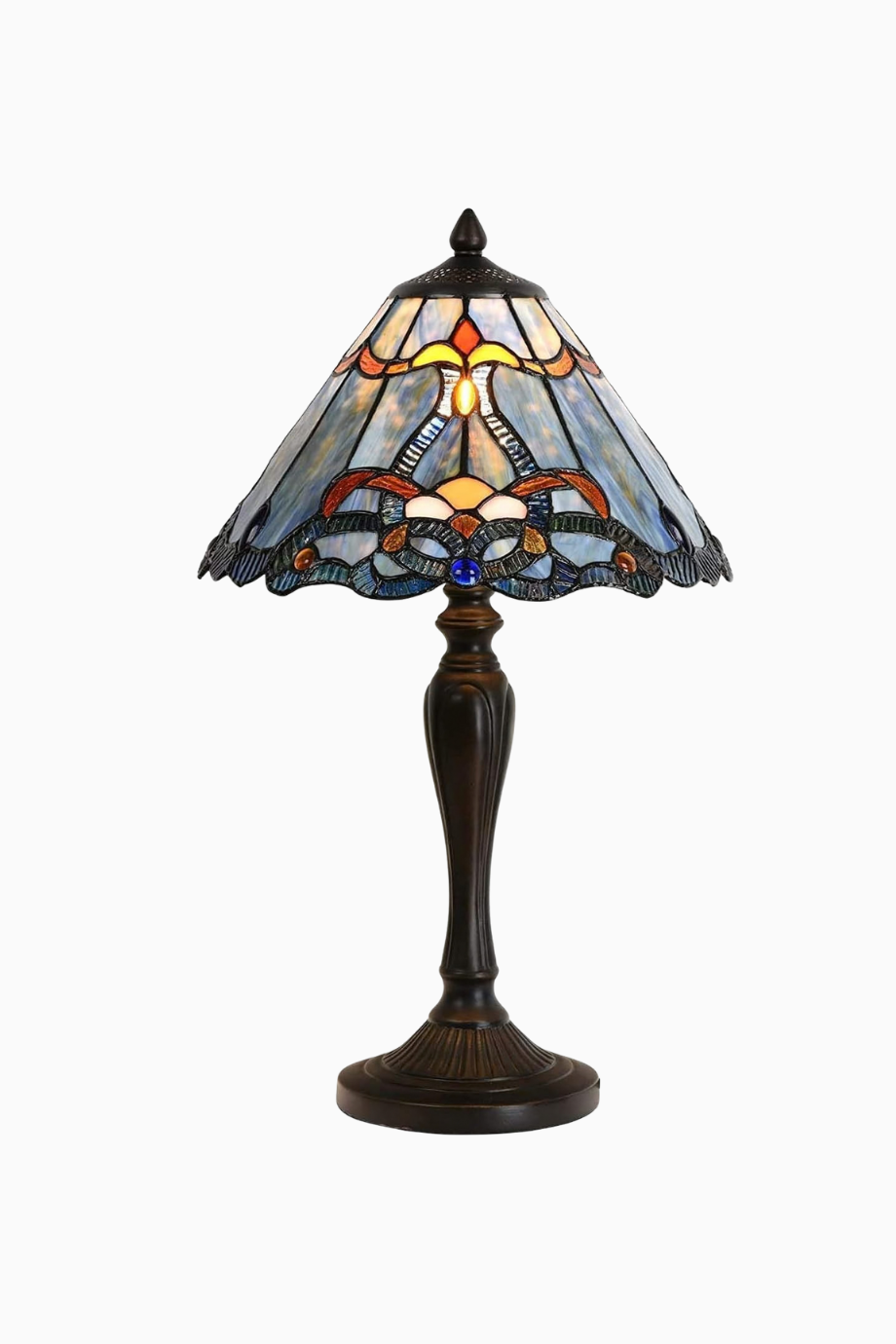 Baroque El Yapımı Tiffany Cam Dekoratif Masa Lambası
