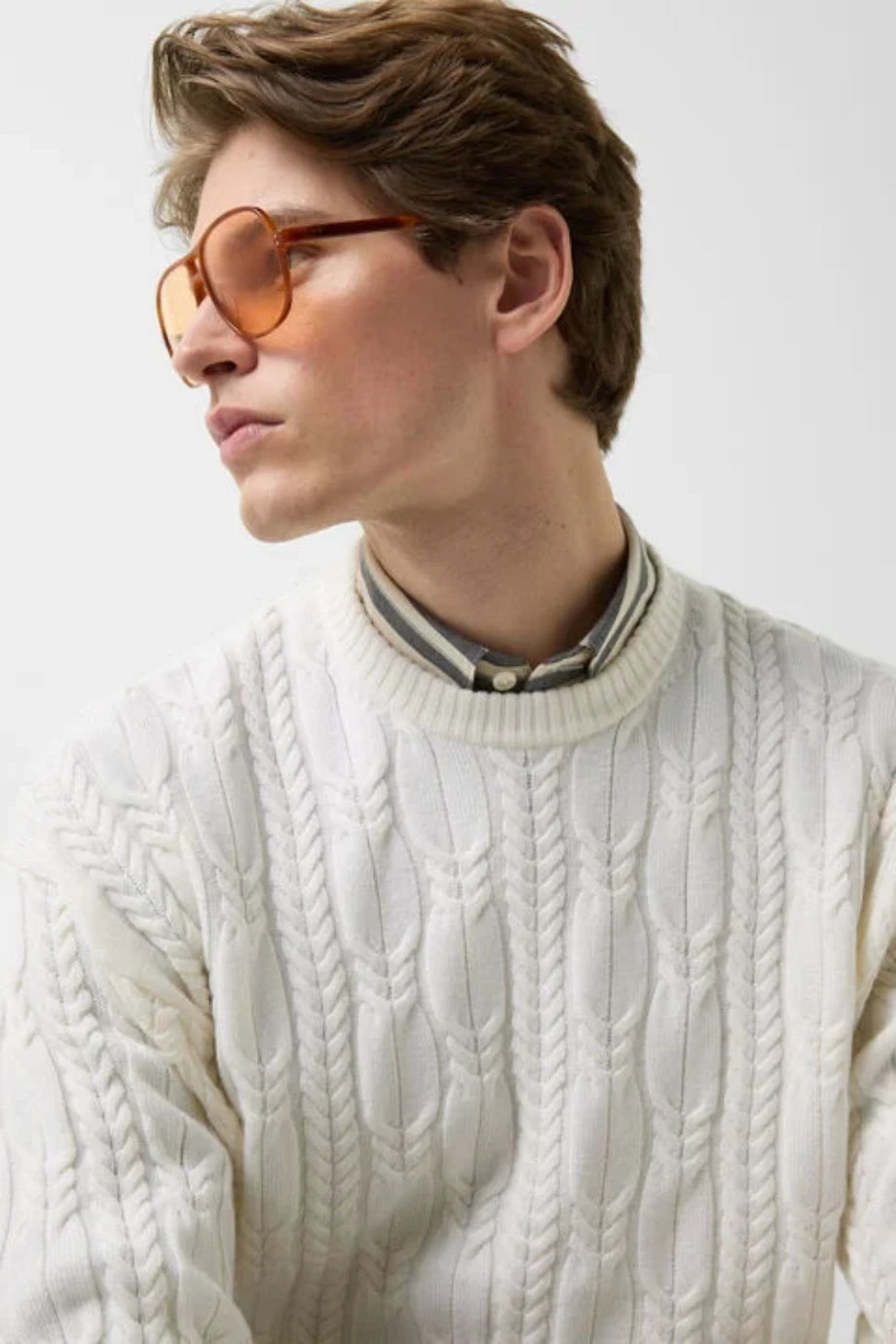 Keith Lüks Klasik Stil, Erkek Yün Triko Kazak