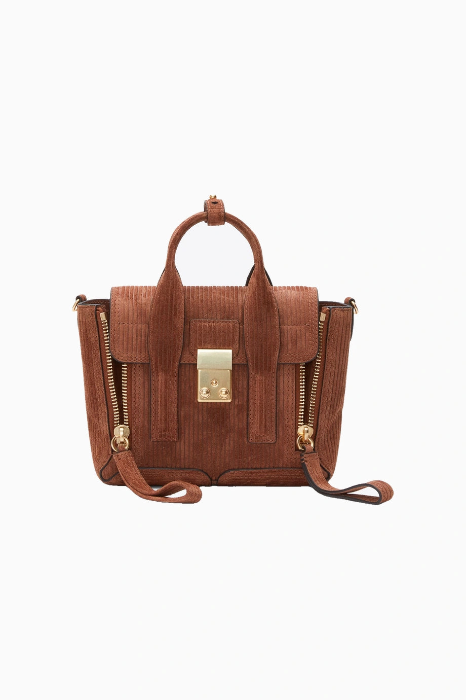 Embossed %100 Deri Süet Kadın Mini El ve Omuz Çantası