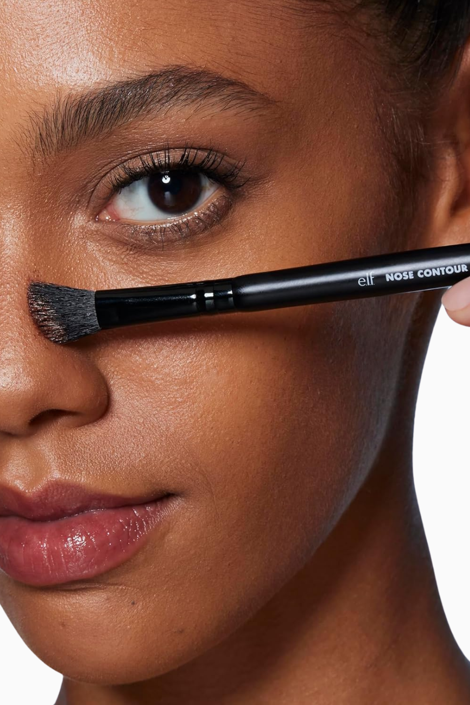 Çift Uçlu Burun Kontur Fırçası Sentetik ve Vegan