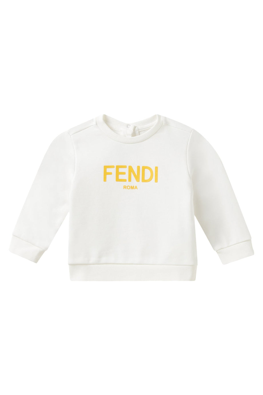 Çocuklar İçin Fendi Logo Sweatshirt - Beyaz