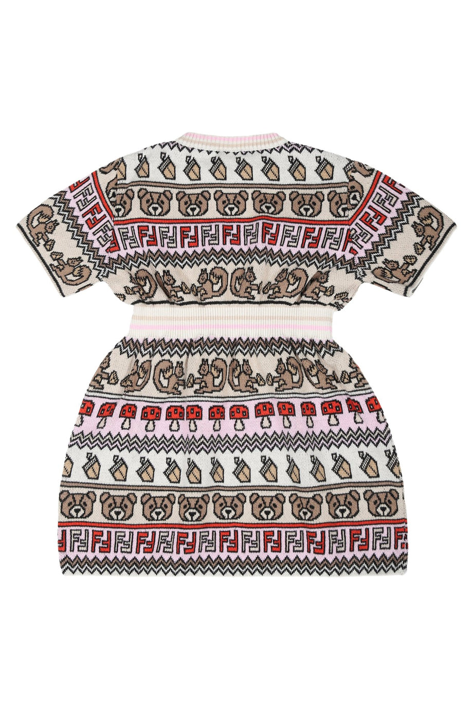 Çocuklar için Baskılı Pamuk Elbise