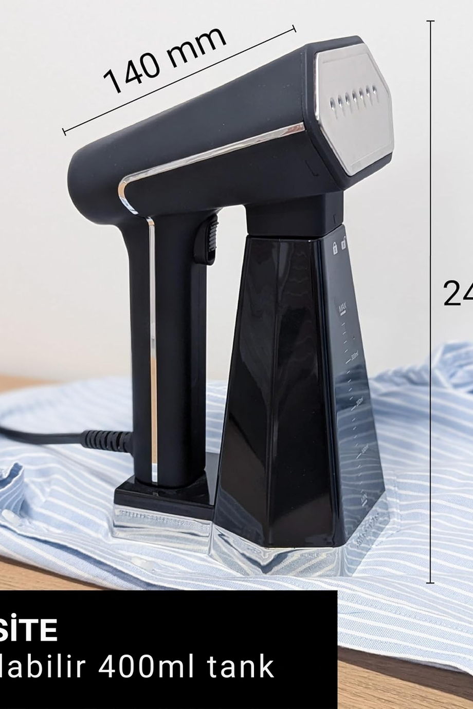 EUSN400B Seyahat ve Buharlı Ütü, 2000W, 30g/dk Buhar