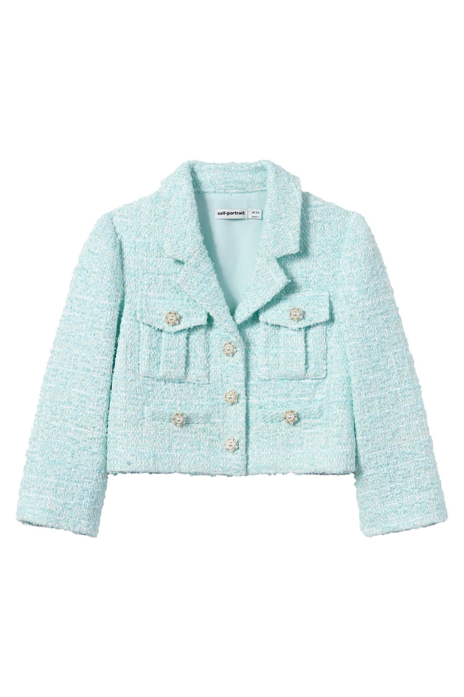 Çocuk Boucle Ceket - Pastel Renk